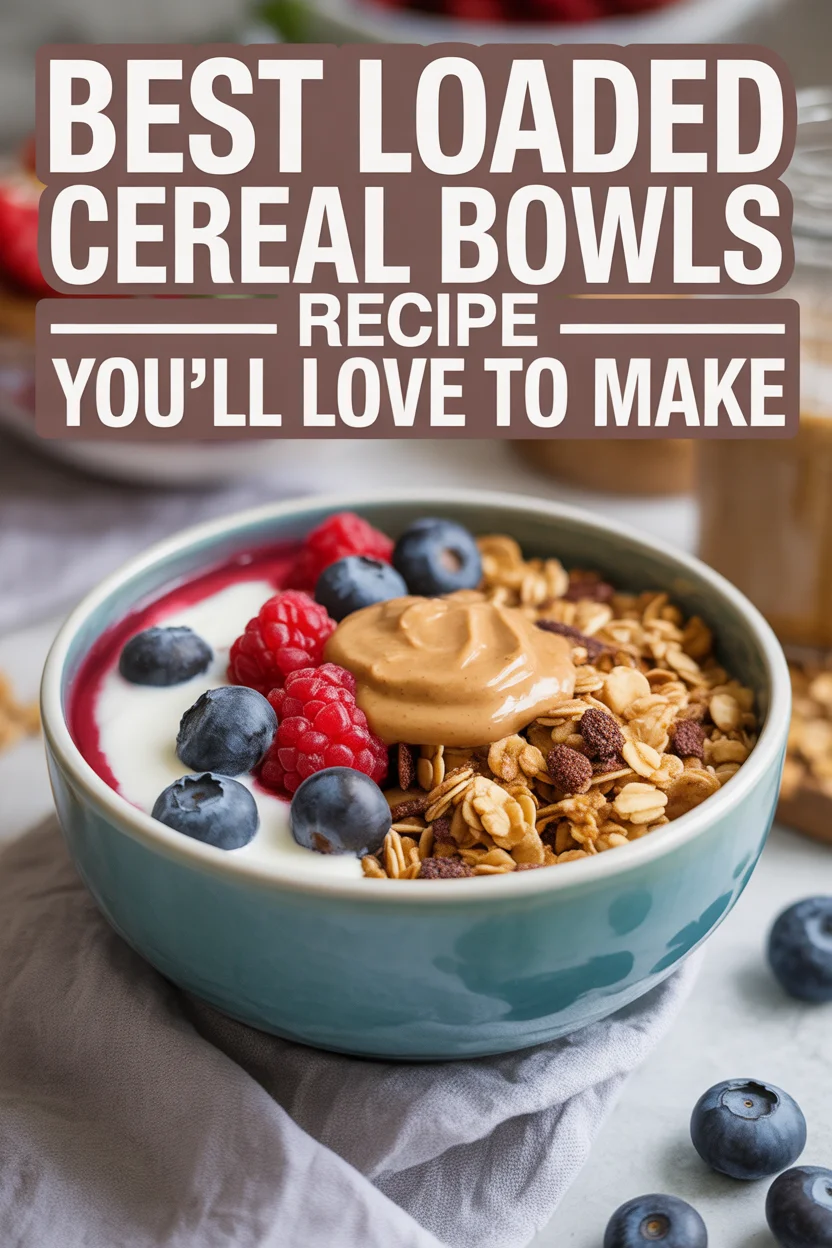 Loaded cereal bowls