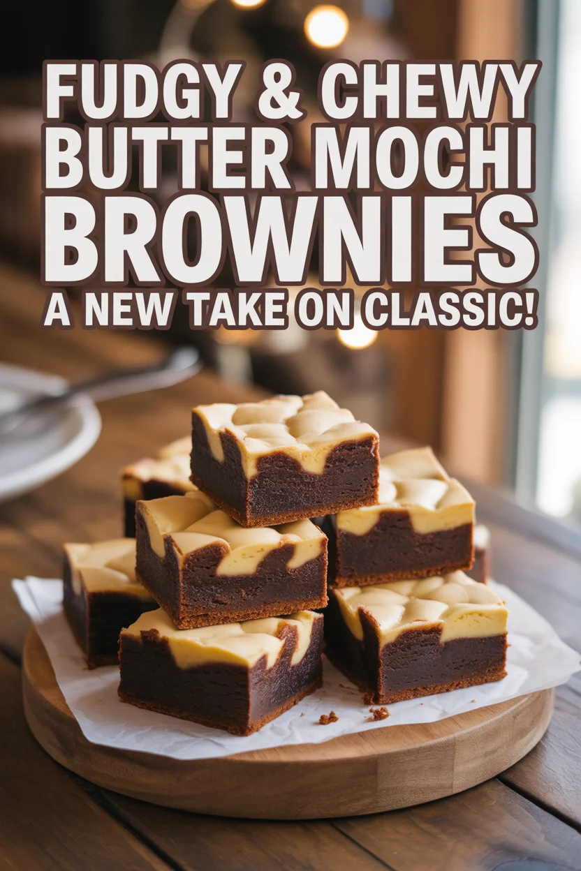 Butter Mochi Brownies