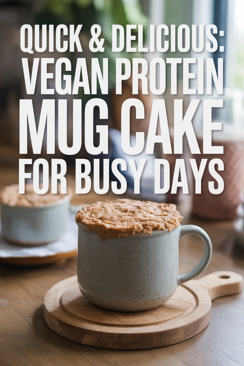 Vegan protein mug cake