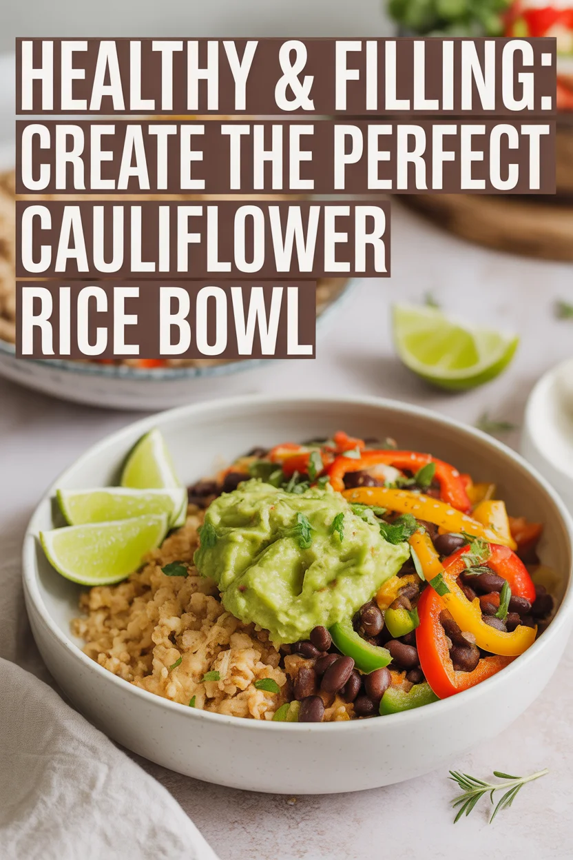 Cauliflower rice bowl
