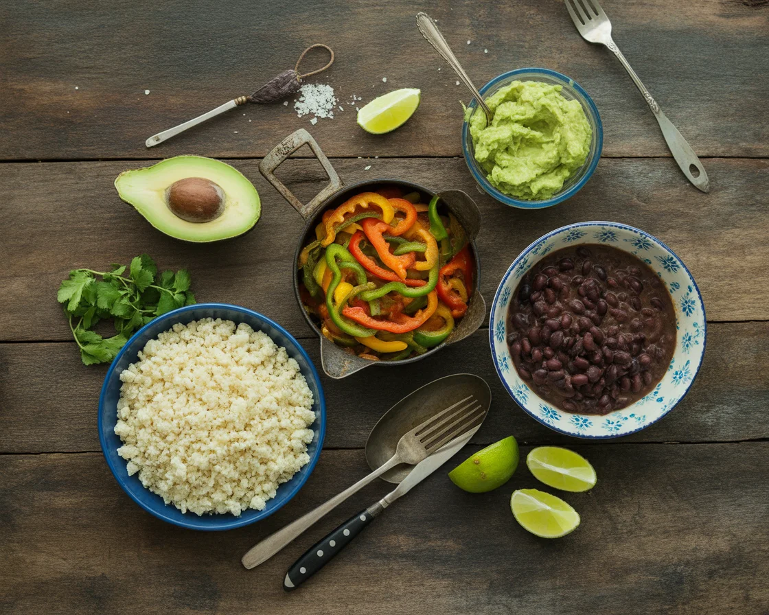 Cauliflower rice bowl