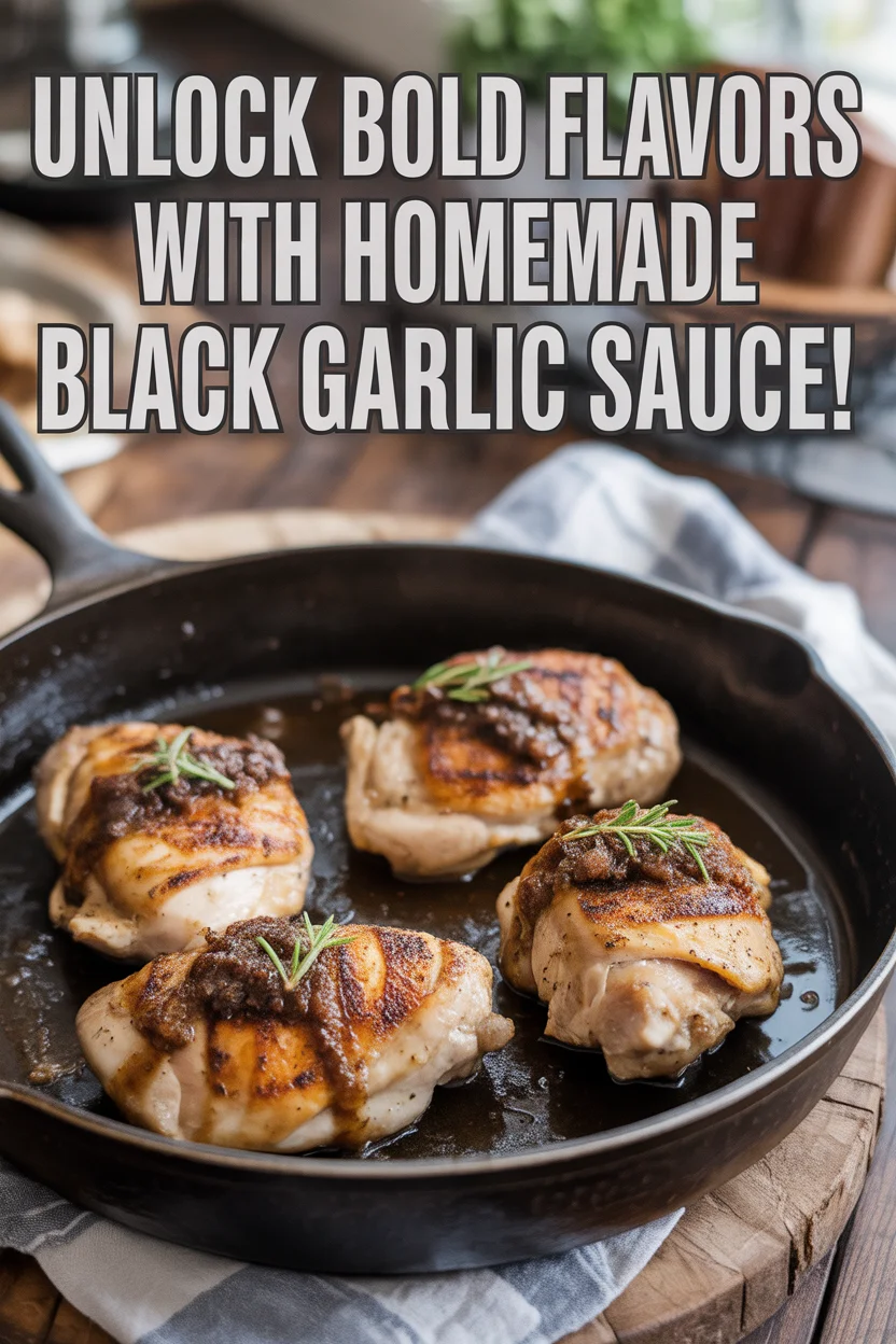 Unlock Bold Flavors with Homemade Black Garlic Sauce!