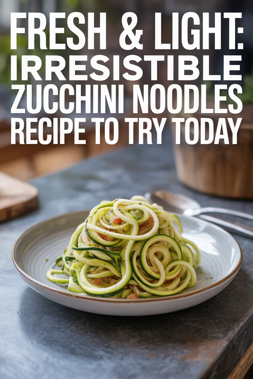 Zucchini noodles recipe