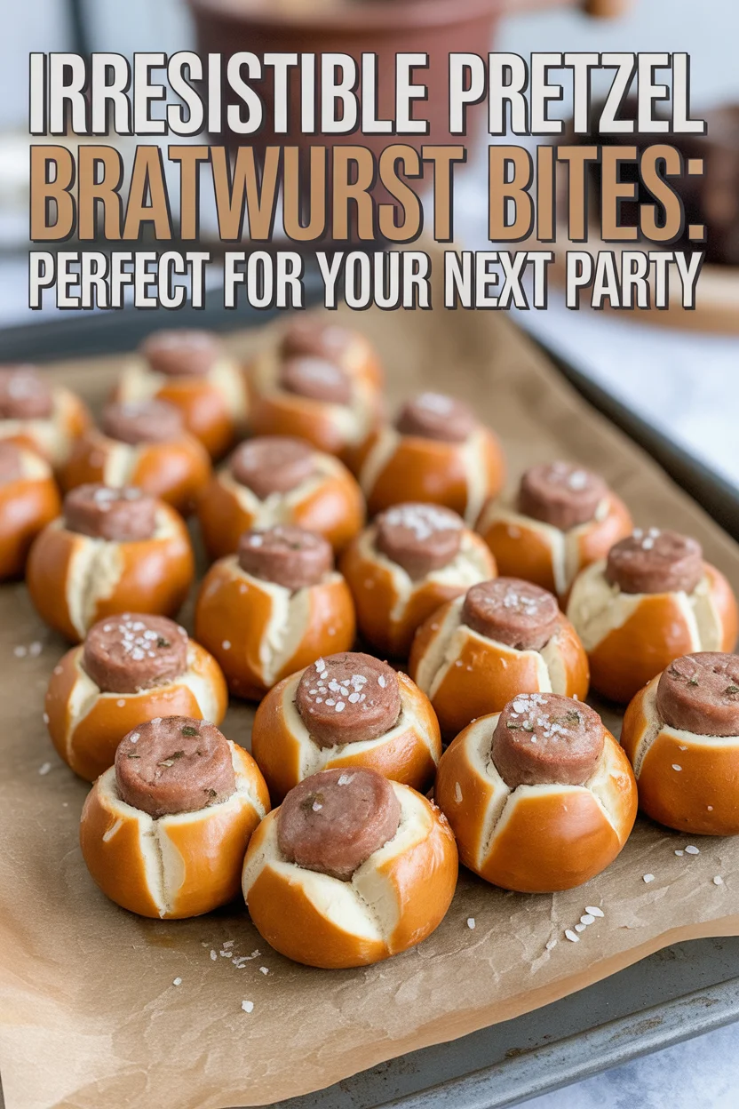 Pretzel Bratwurst Bites