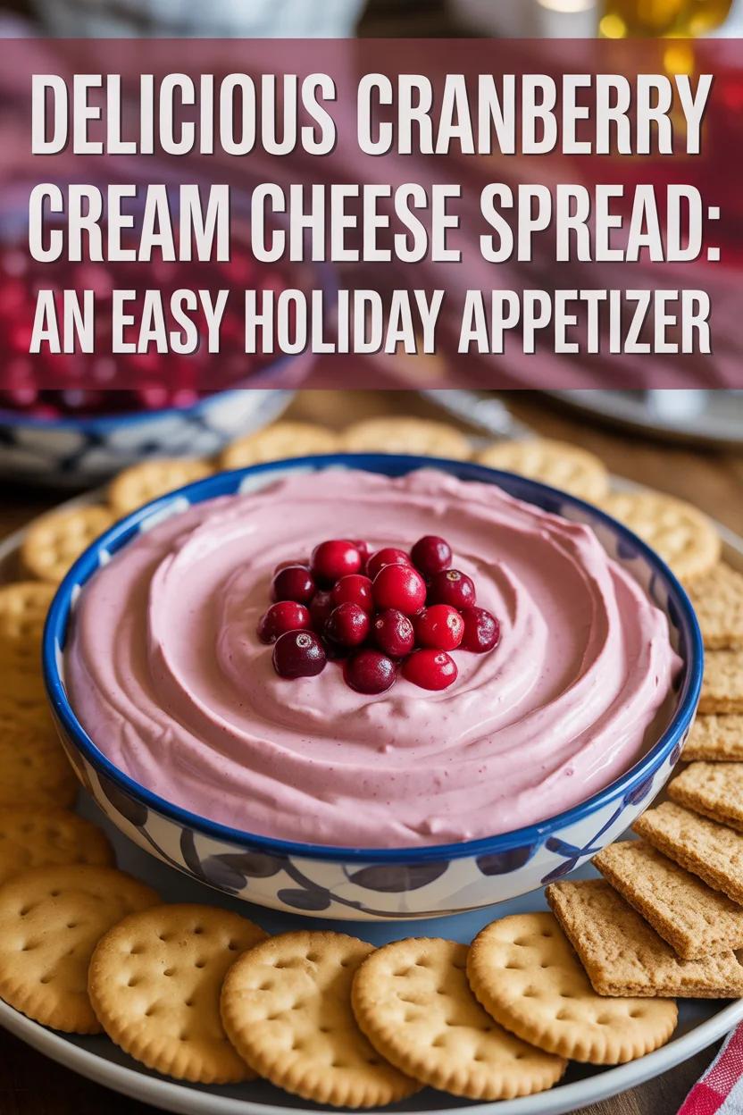 Delicious Cranberry Cream Cheese Spread: An Easy Holiday Appetizer