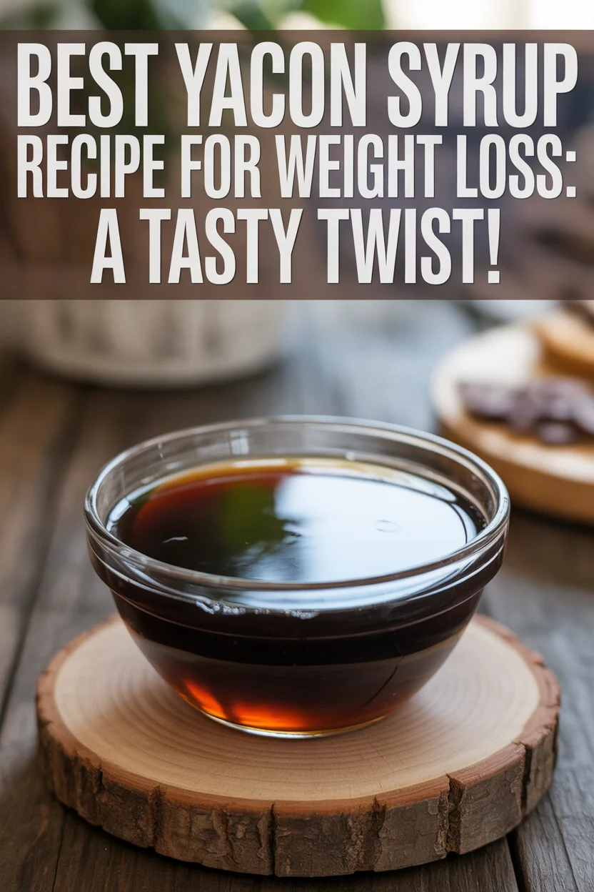 Best Yacon Syrup Recipe for Weight Loss: A Tasty Twist!
