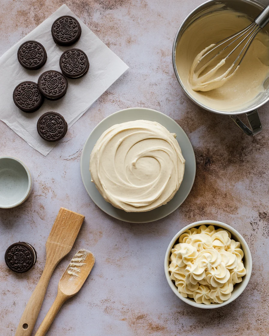 no bake christmas Oreo lasagna