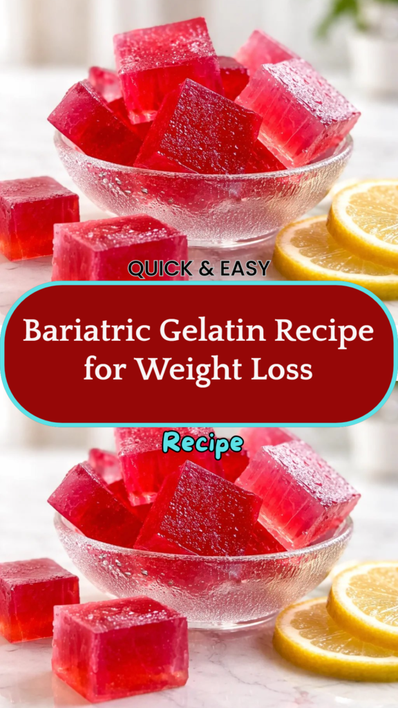 Bariatric Gelatin Recipe for Weight Loss: Transform Your Meals