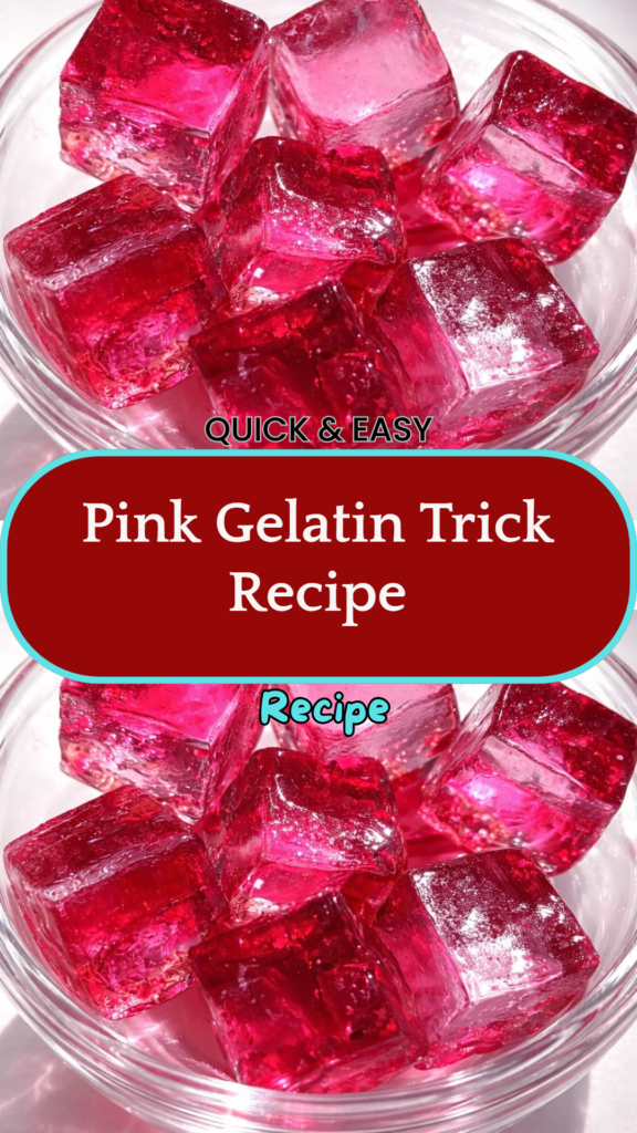 Pink Gelatin Trick Recipe: A Fun Nighttime Ritual