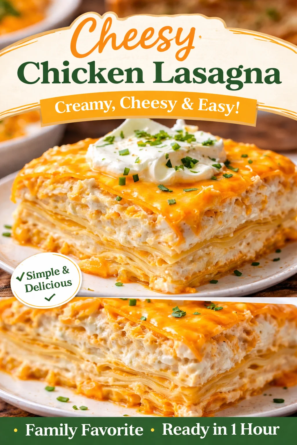 Buffalo Chicken Lasagna with a Ranch Twist
