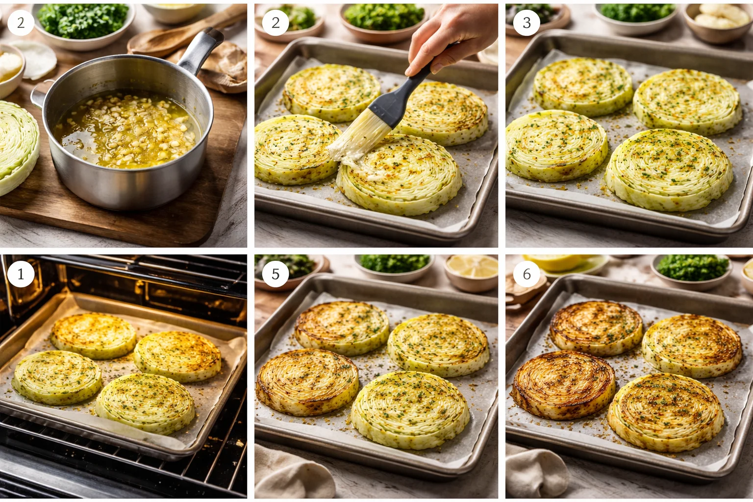 Savory Garlic Butter Roasted Cabbage Slices You’ll Crave