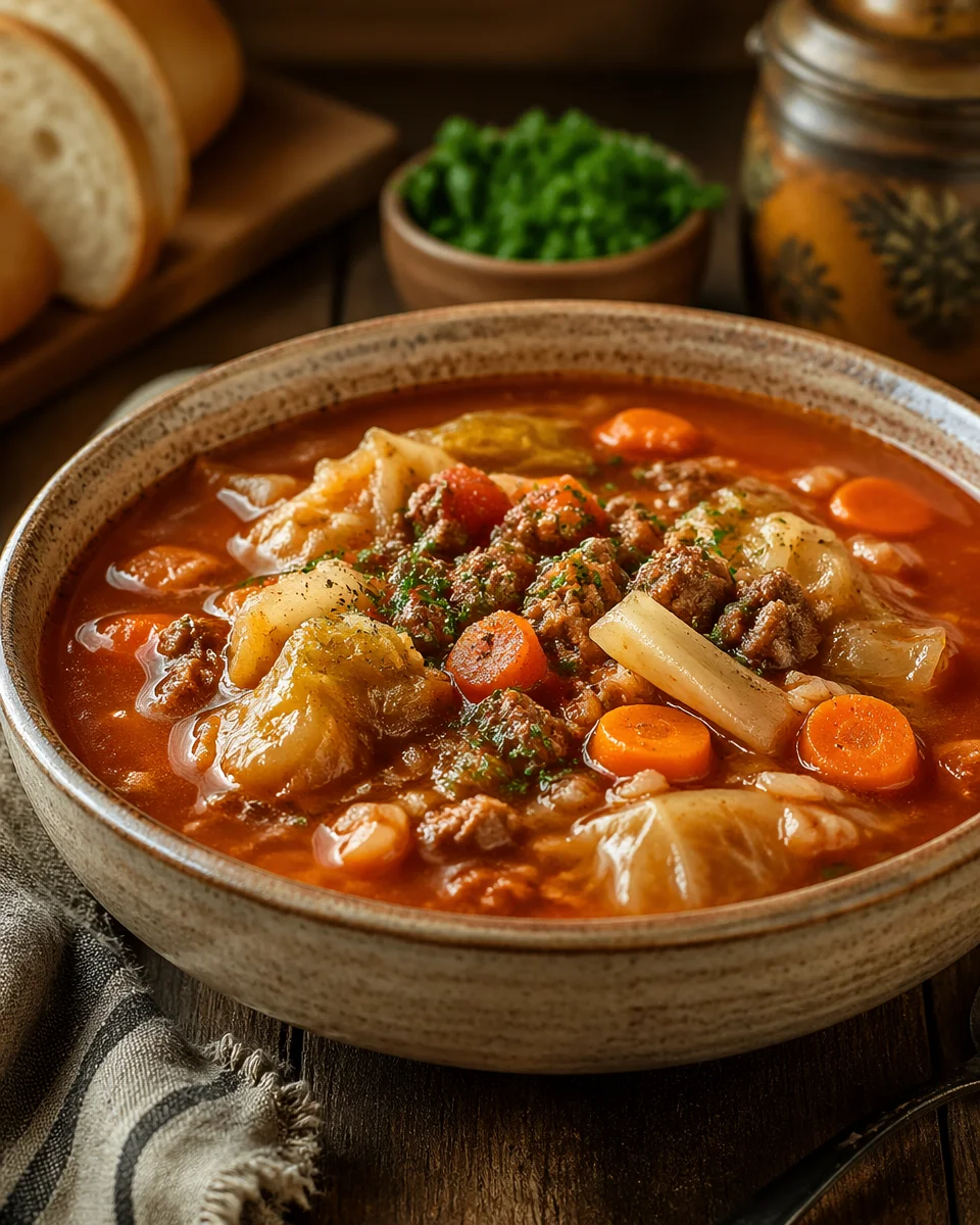 Cabbage roll soup