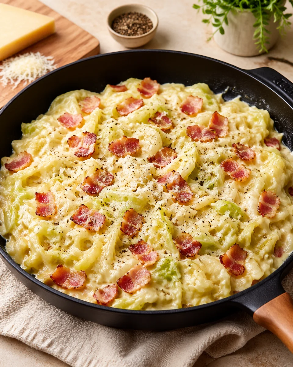 cabbage carbonara