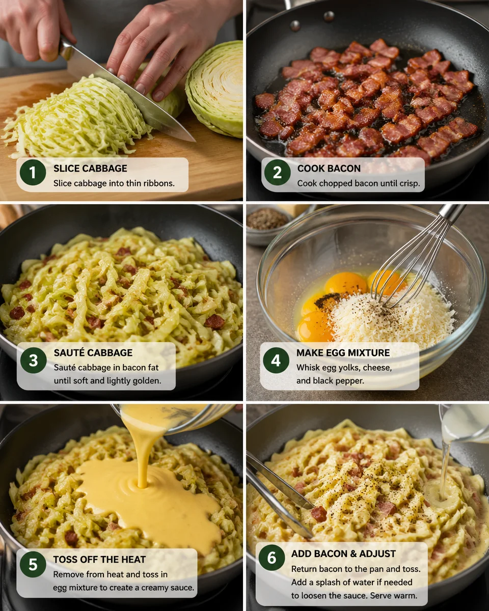 Creamy Cabbage Carbonara You’ll Crave Again and Again