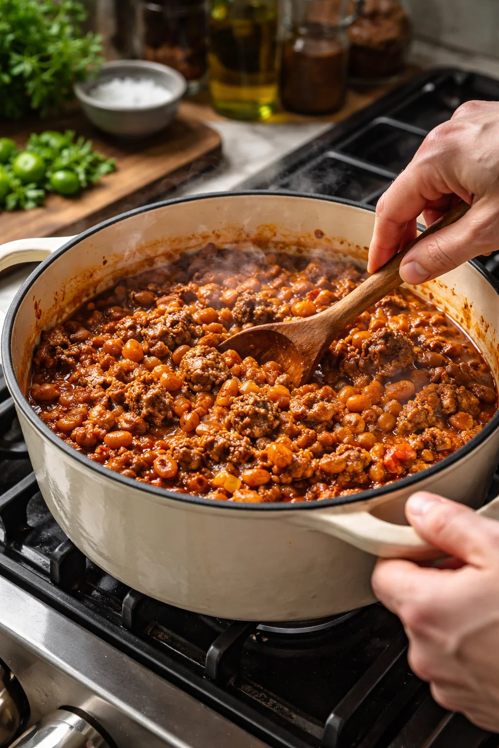 Hearty Baked Beans & Ground Beef Casserole for Cozy Nights