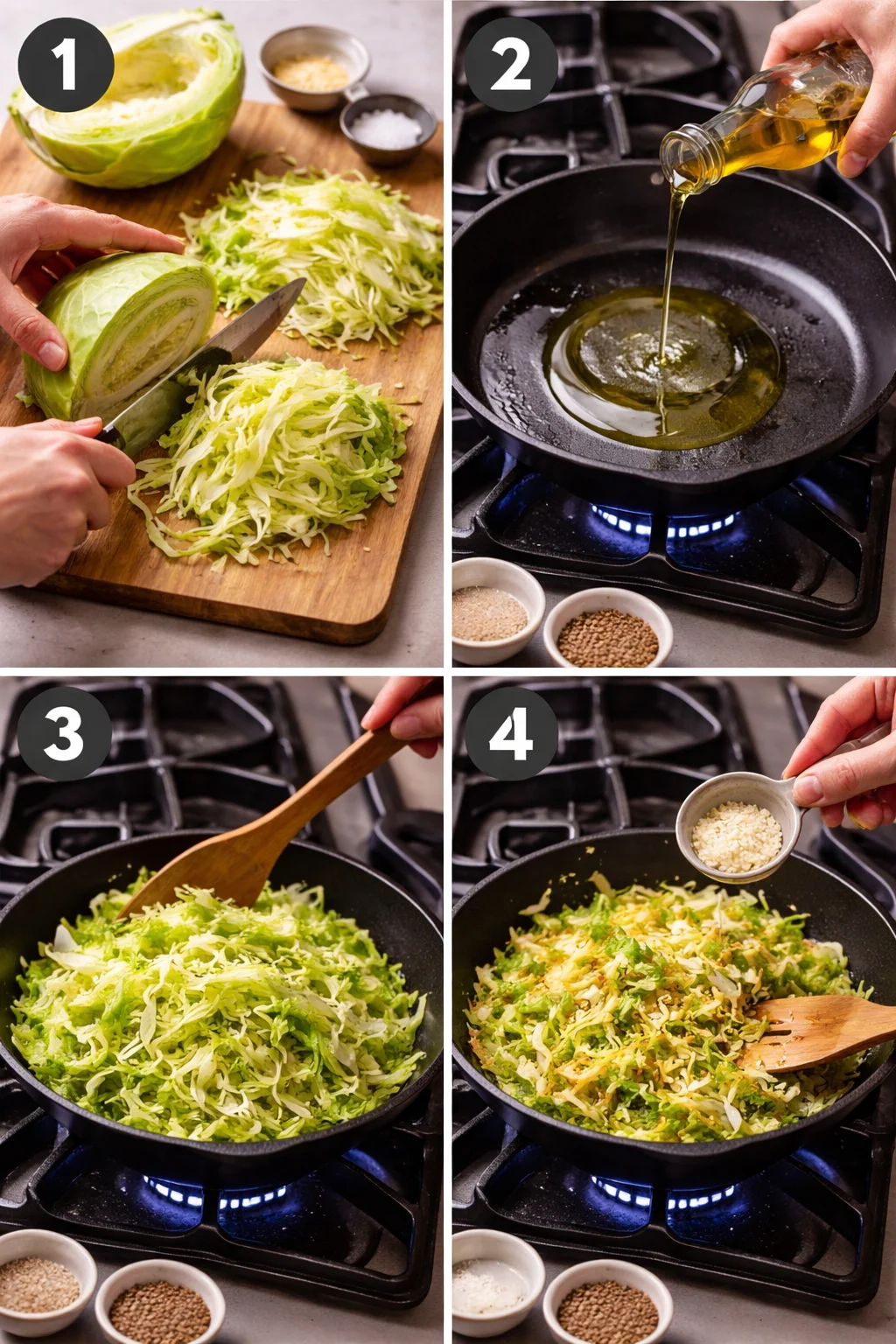 Sautéed Cabbage with Garlic: A Quick and Flavorful Delight