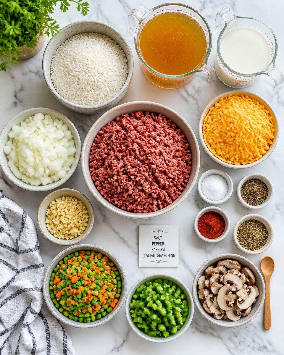 Cheesy Ground Beef Rice Casserole Your Family Will Love
