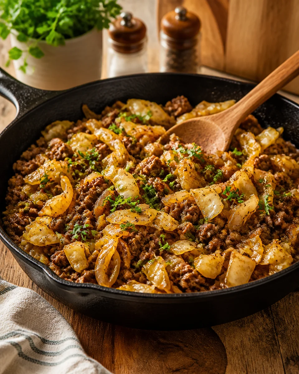 Cabbage and Ground Beef Skillet for Quick Weeknight Dinners