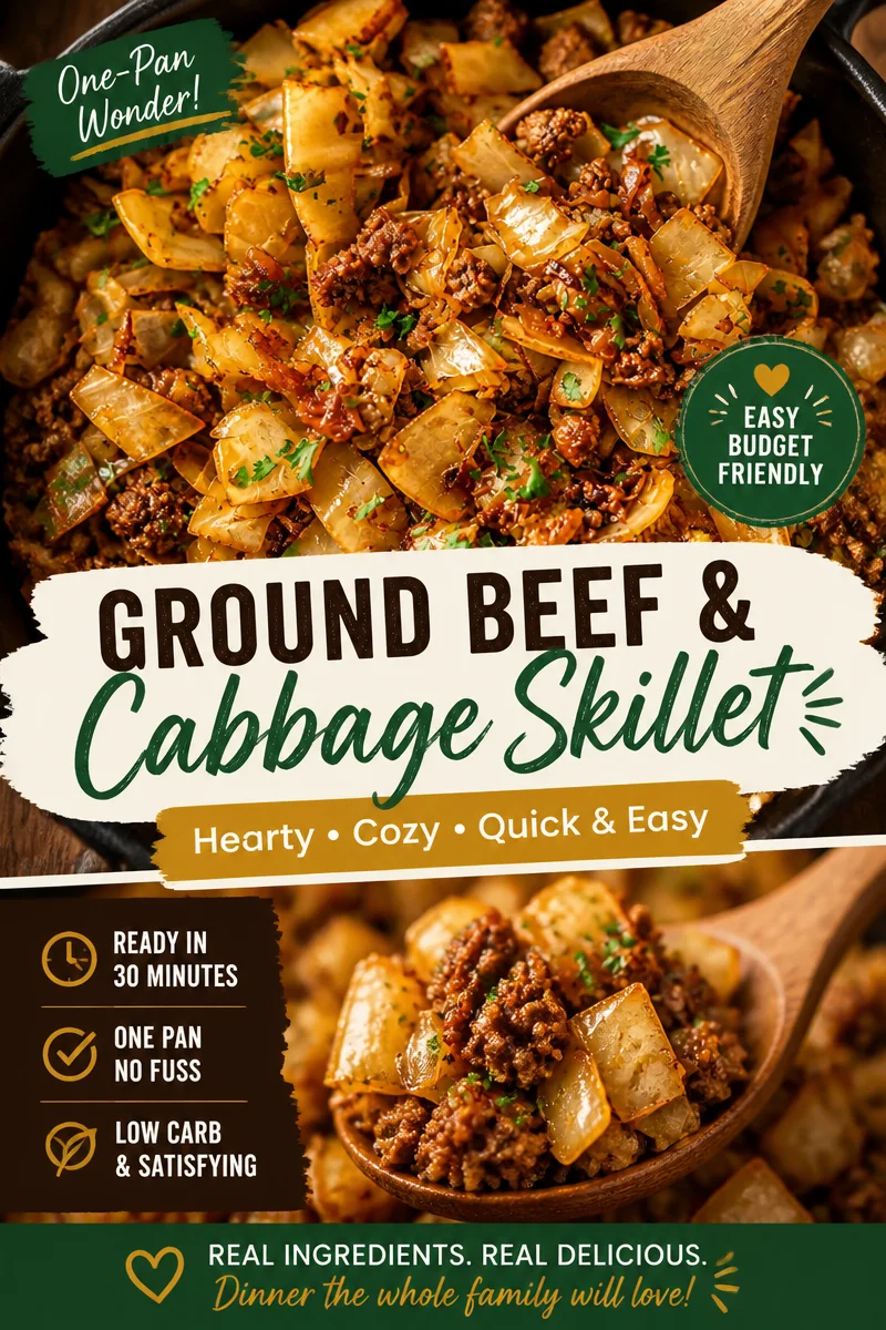 Cabbage and Ground Beef Skillet for Quick Weeknight Dinners