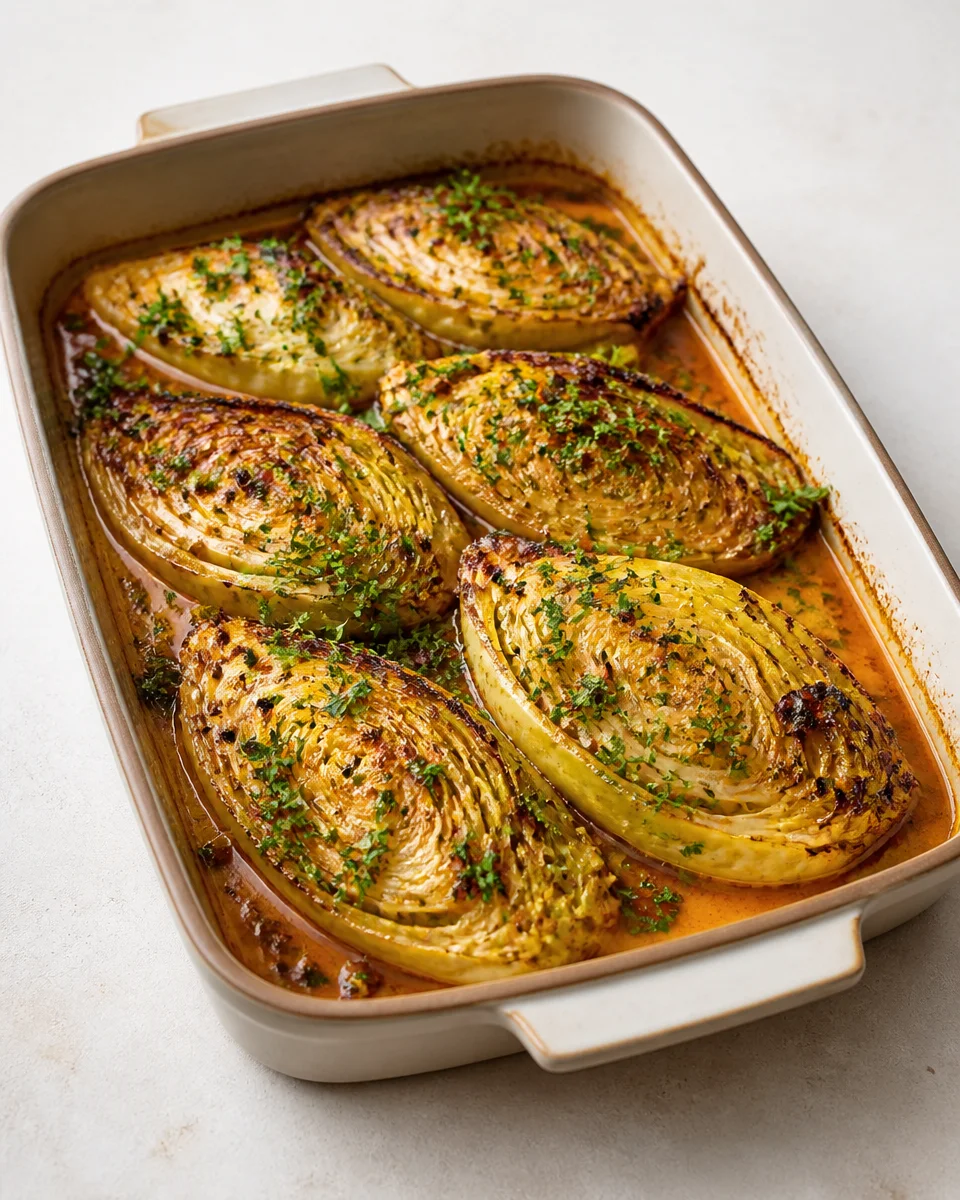Garlic butter melting cabbage