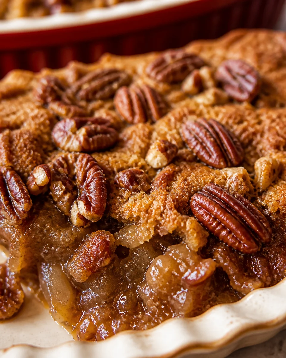 Pecan pie dump cake