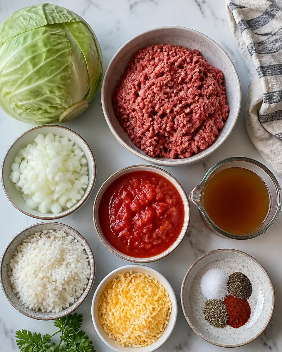 Cabbage beef bake