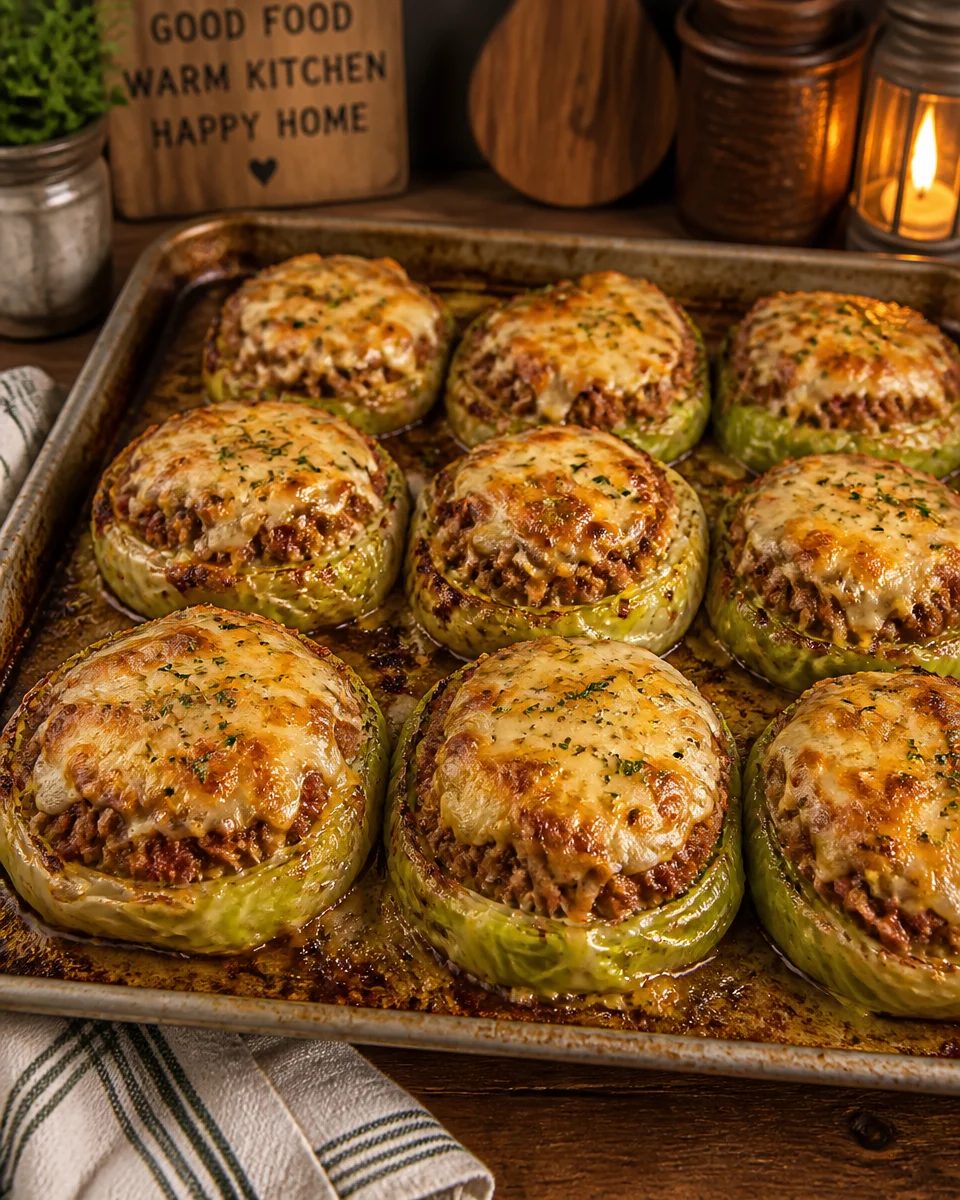 oven baked cabbage burgers