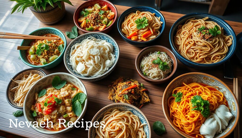 Asian noodles varieties