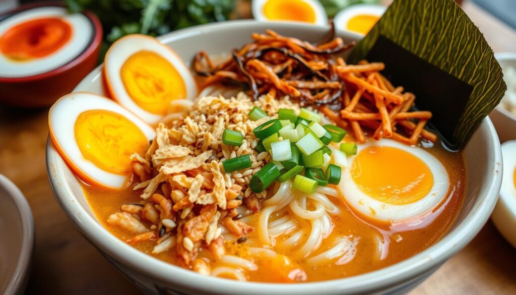 Crunchy ramen toppings