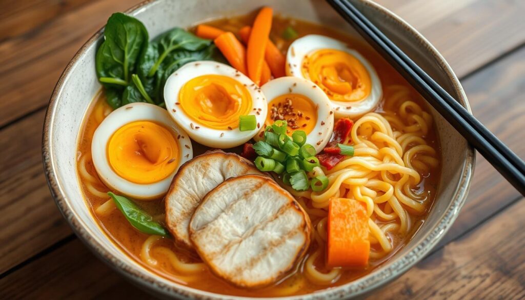Protein-rich ramen bowl