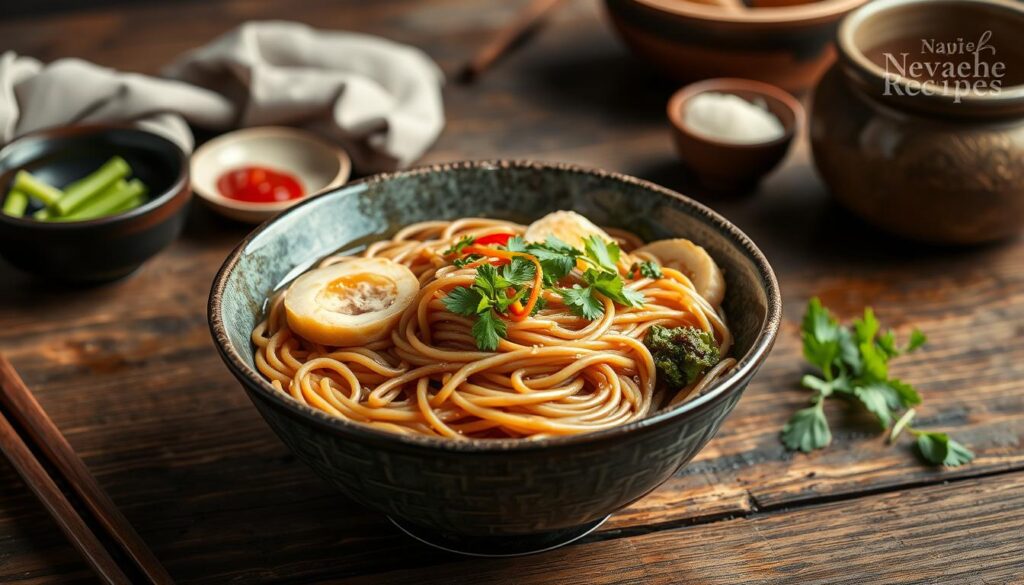 Soba noodles buckwheat flavor