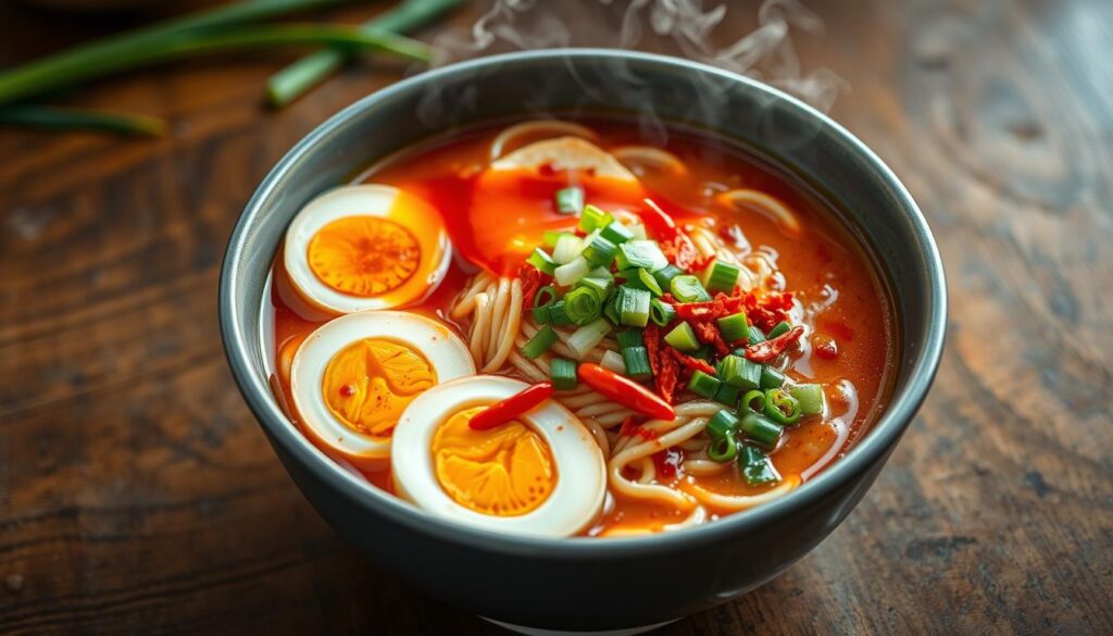 Spicy ramen with chili oil