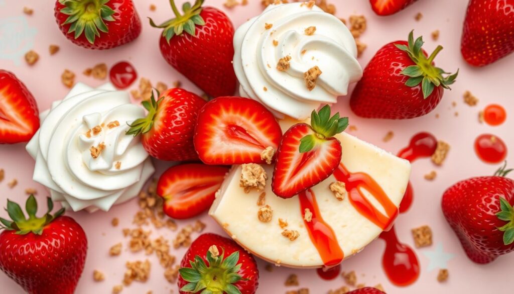 Strawberry cheesecake ice cream ingredients