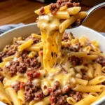 Loaded Bacon Cheeseburger Alfredo Pasta