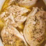 Juicy crockpot chicken breast cooked to perfection in a slow cooker with spices.