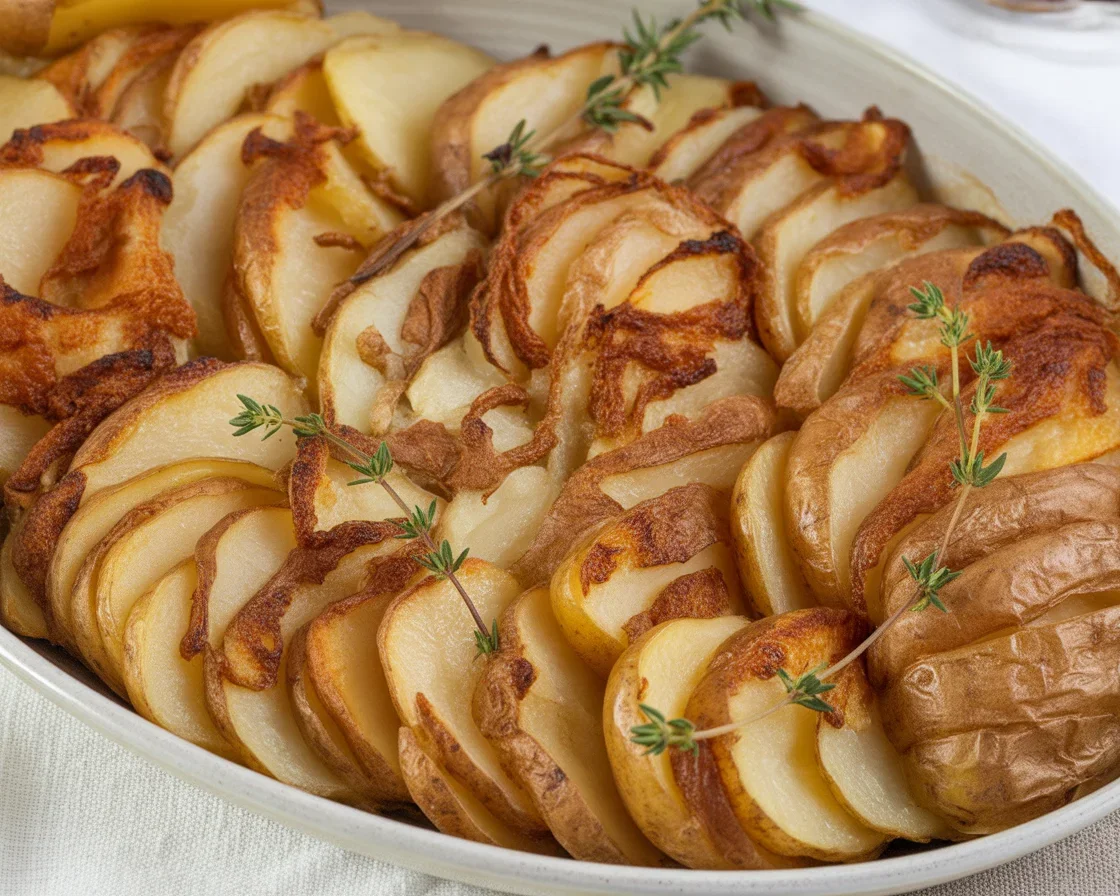 Delicious spicy potatoes, crispy on the outside with a savory seasoning mix.