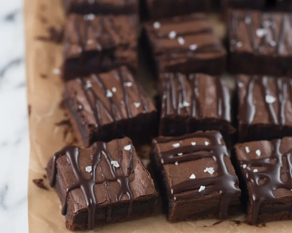 Fudgy and healthy Date Brownies made without added sugar and gluten.