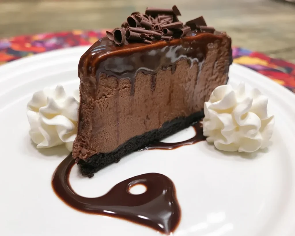 Ultimate Chocolate Fudge Truffle Cheesecake with chocolate ganache topping