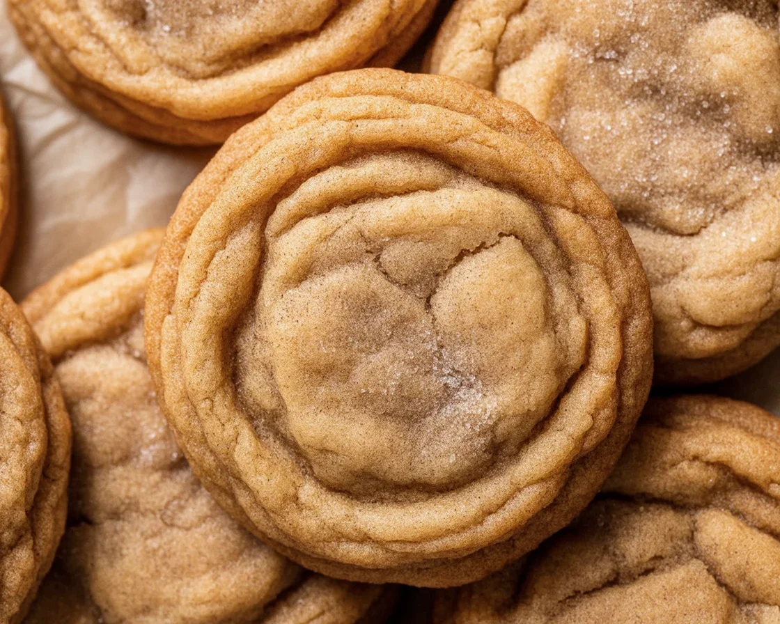 Delicious Brown Butter Pumpkin Snickerdoodle Cookies with cinnamon sugar coating