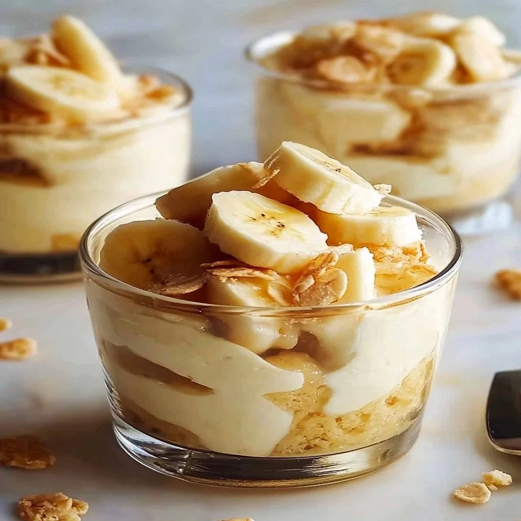 Delicious easy banana pudding with layers of bananas and vanilla wafers