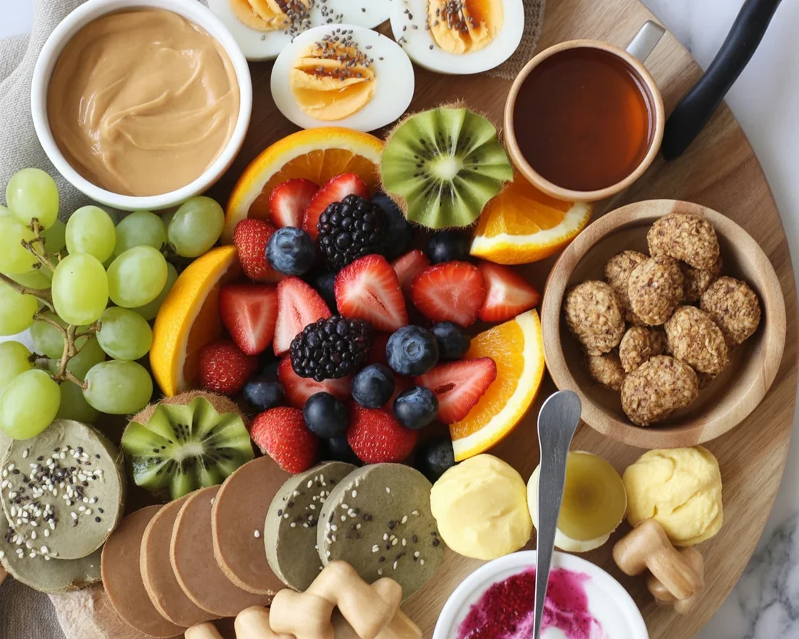 Thanksgiving Charcuterie Board featuring festive foods and seasonal flavors.