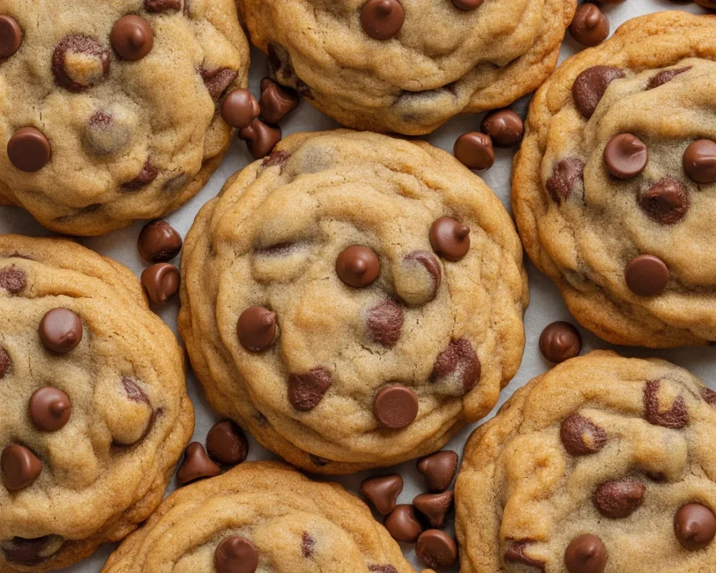 Delicious Brown Butter Pumpkin Chocolate Chip Cookies with chocolate chips and spices