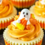 Delicious Mini Candy Corn Cheesecakes perfect for Halloween gatherings