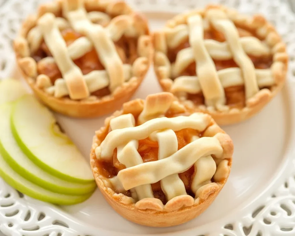 Delicious Mini Apple Pies with flaky crust and cinnamon apple filling
