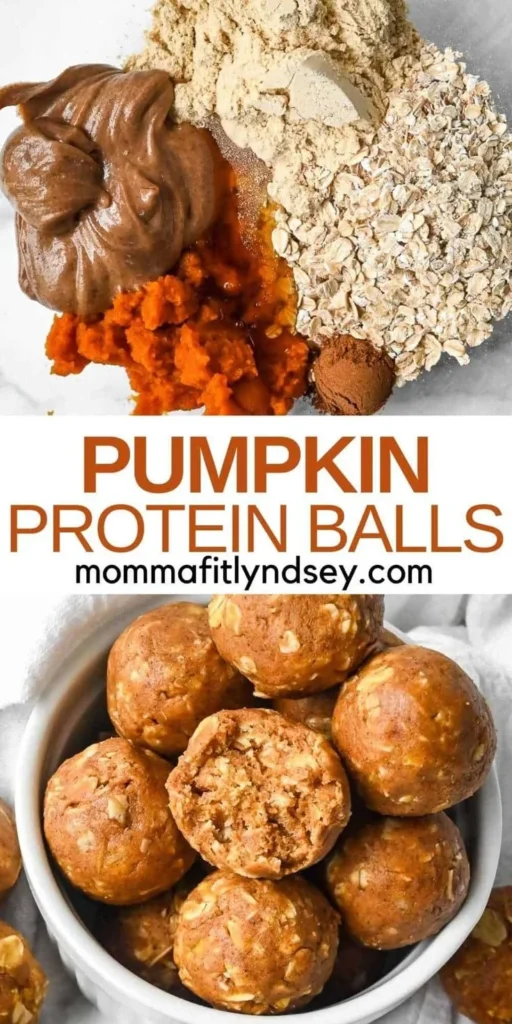 Delicious homemade pumpkin protein balls for a healthy snack
