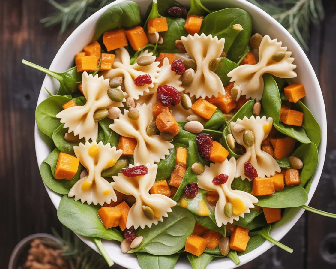 Delicious Fall Salad with Maple-Lime Dressing, showcasing vibrant seasonal ingredients.