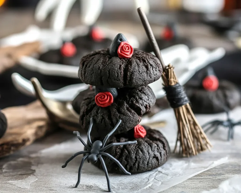 Delicious and spooky Witchy Cookies, including Moon Spell and Witch Finger varieties.