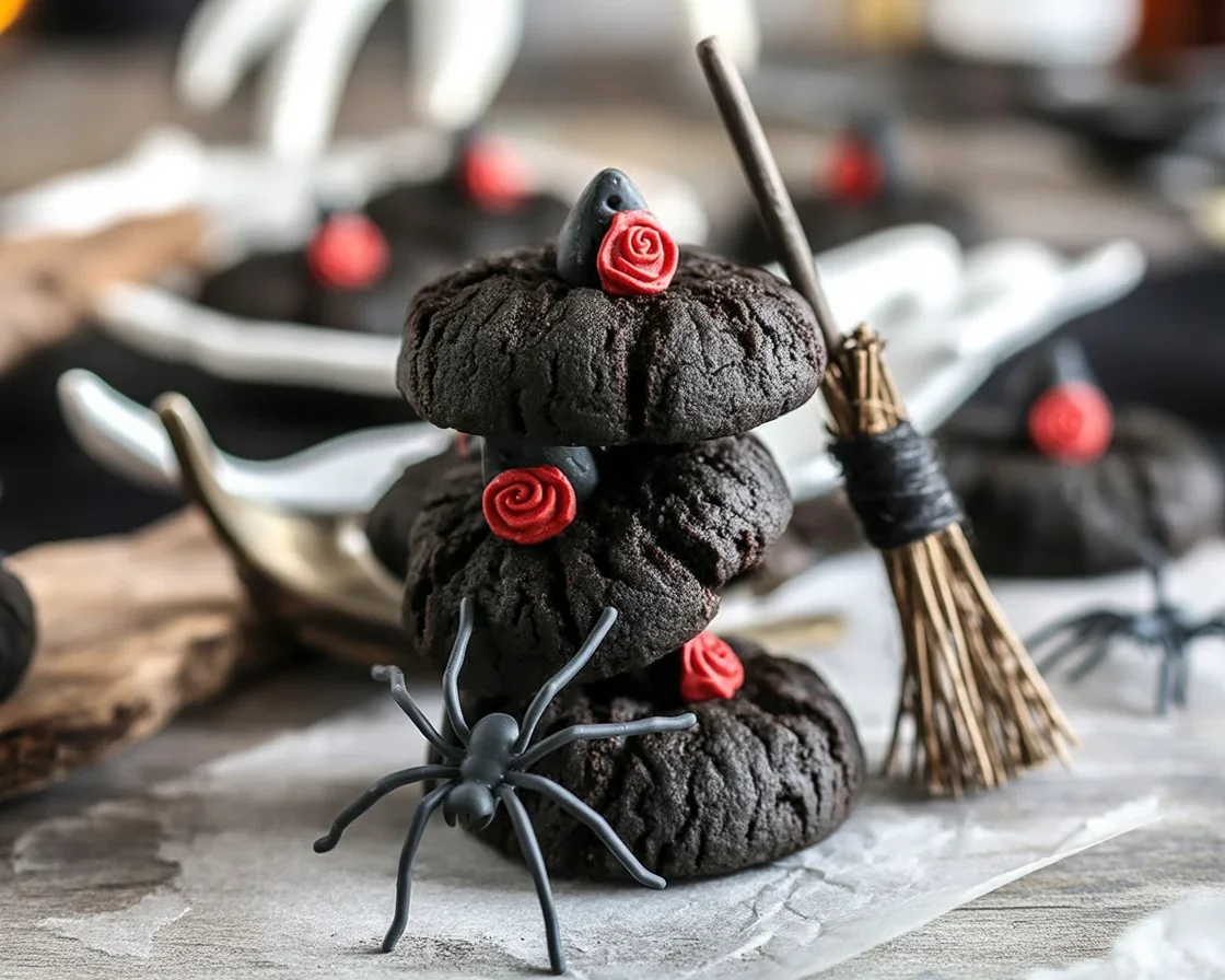 Delicious and spooky Witchy Cookies, including Moon Spell and Witch Finger varieties.