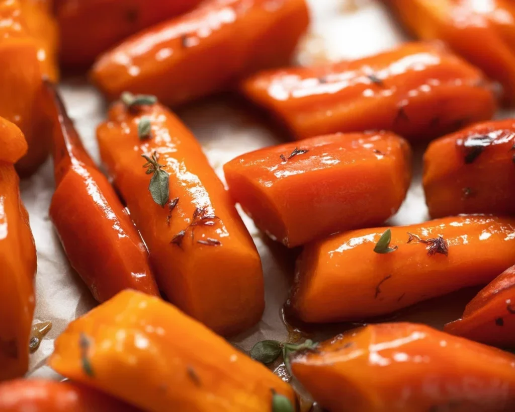Easy Glazed Carrots with brown sugar and butter, a sweet side dish recipe.