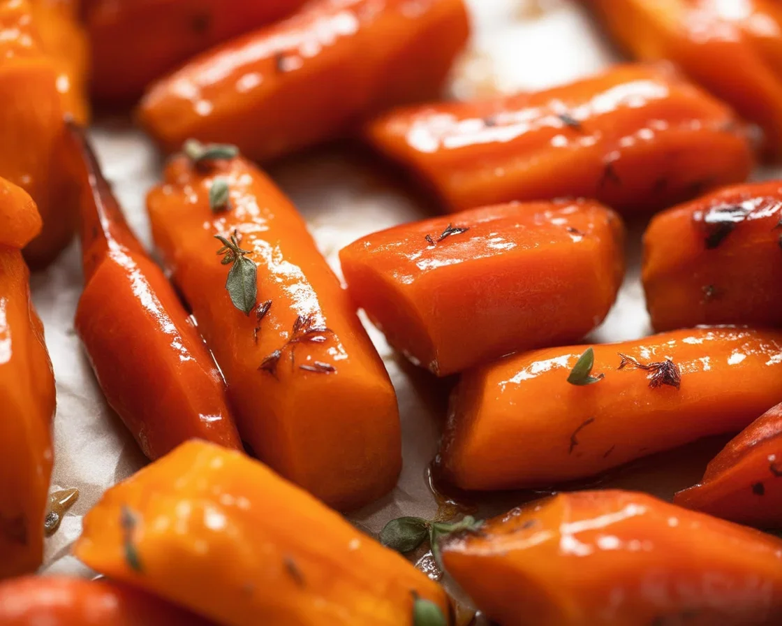 Easy Glazed Carrots with brown sugar and butter, a sweet side dish recipe.